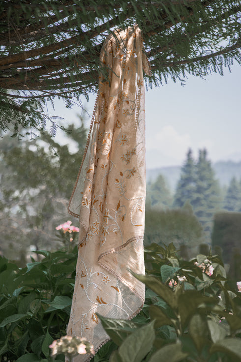 Nazrana Hand-embroidered Scarf